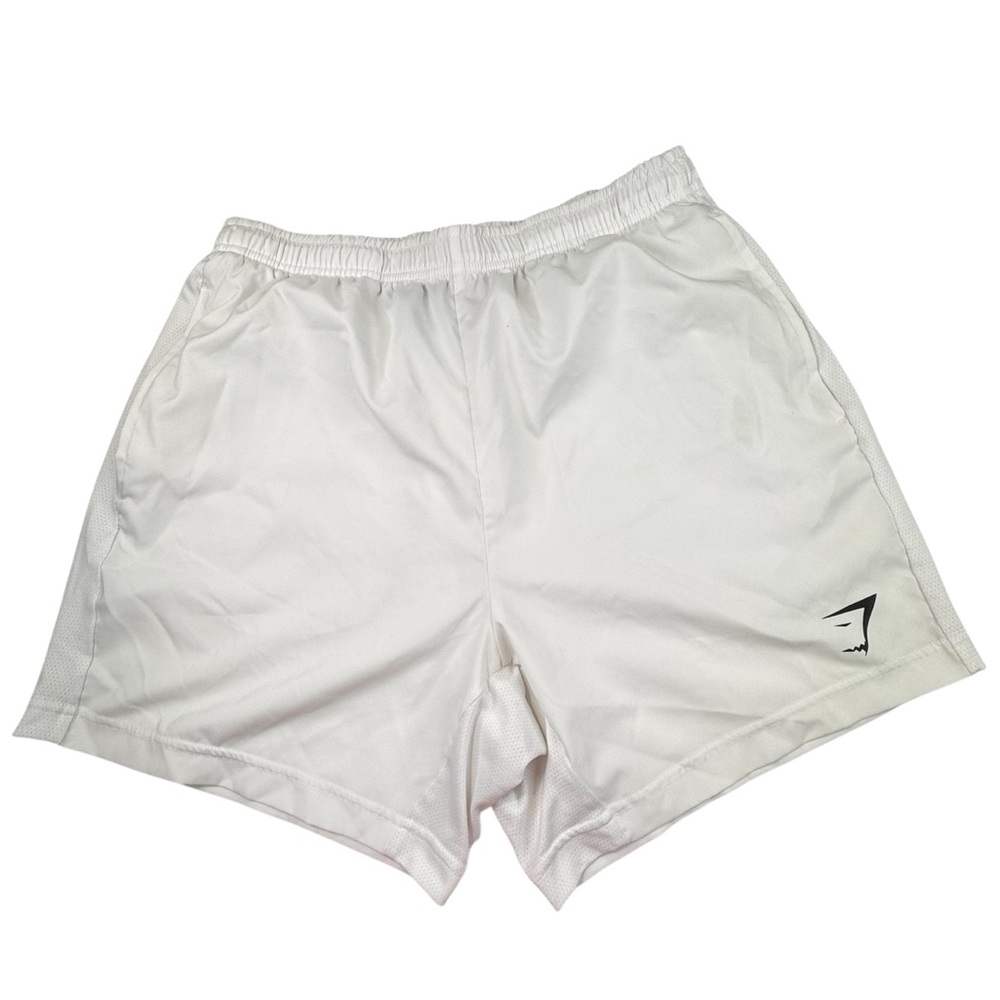 !!!!! SOLD !!!!!! Size Large White Drawstring Pockets Activewear Gym Stretch